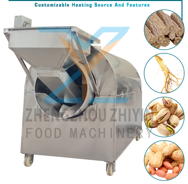 Industrial Dryer Wood Sawdust Rotary Dryer Industrial Coal Slurry Saw Dust Saw Sand Dryer Nuts Roaster Machine Custom